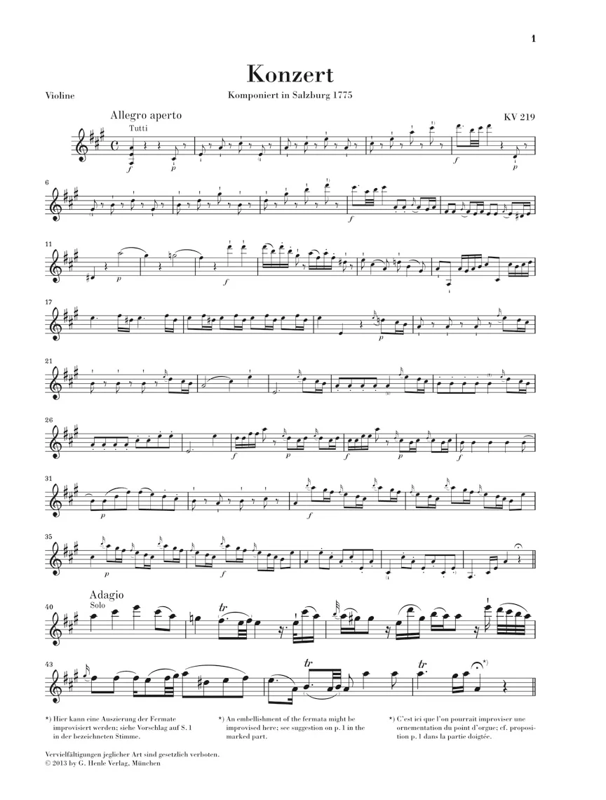 Mozart: Violin Concerto No. 5 in A major K. 219 - Image 3