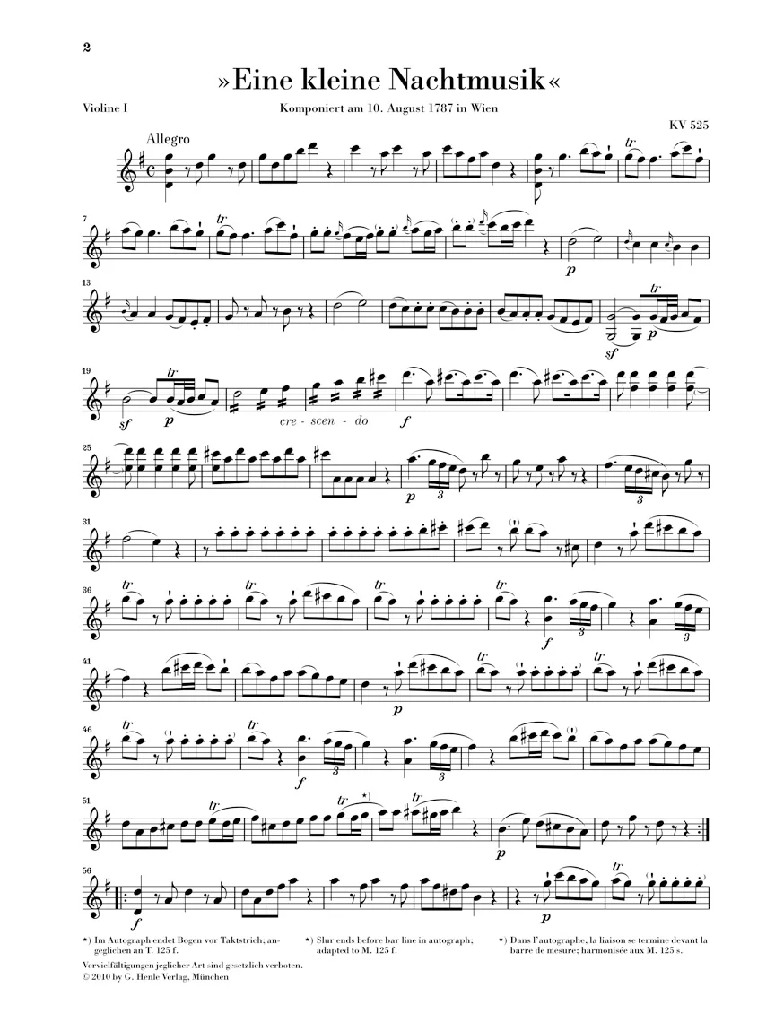 Mozart: Divertimento K. 525 "A Little Night Music" - Image 2