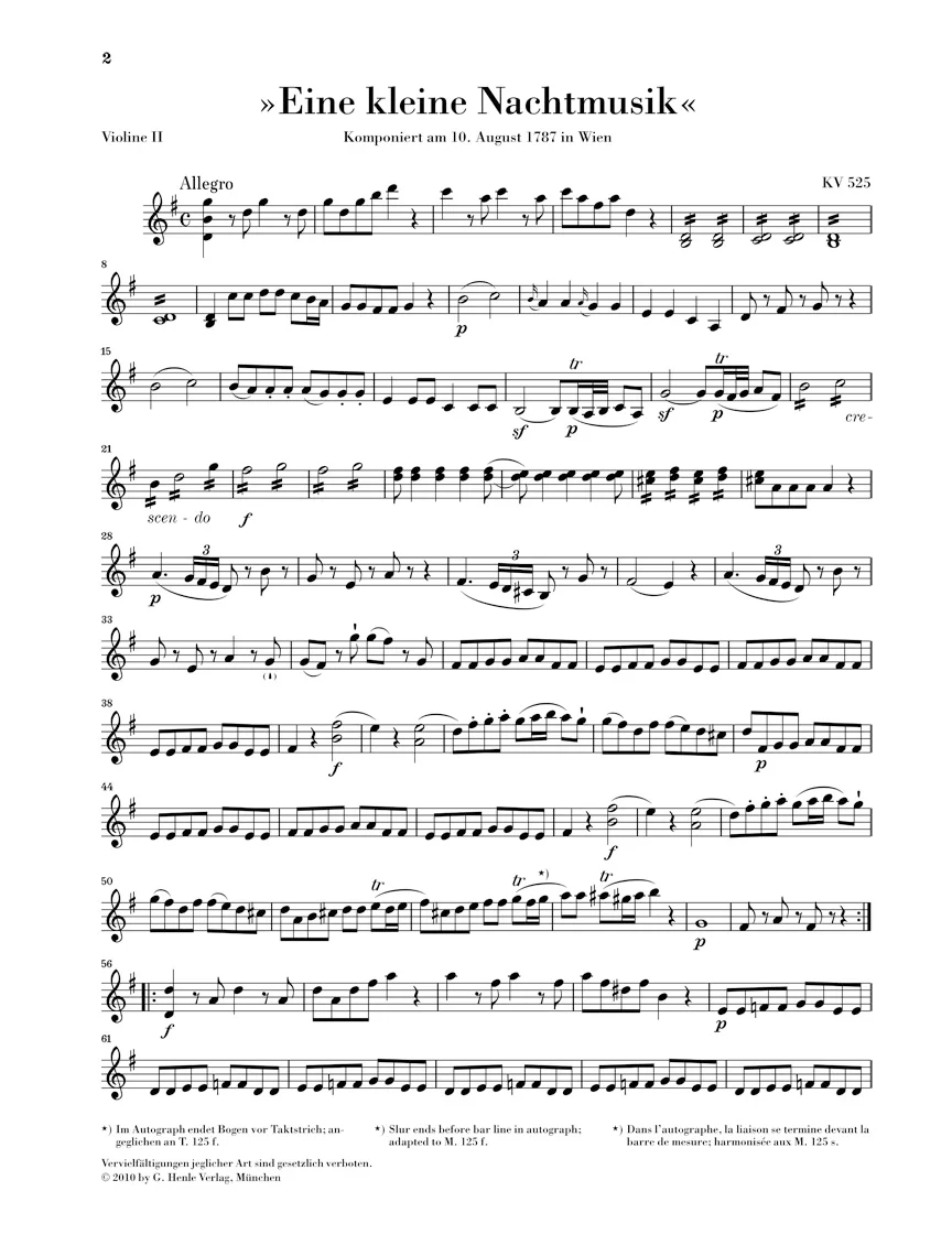 Mozart: Divertimento K. 525 "A Little Night Music" - Image 3