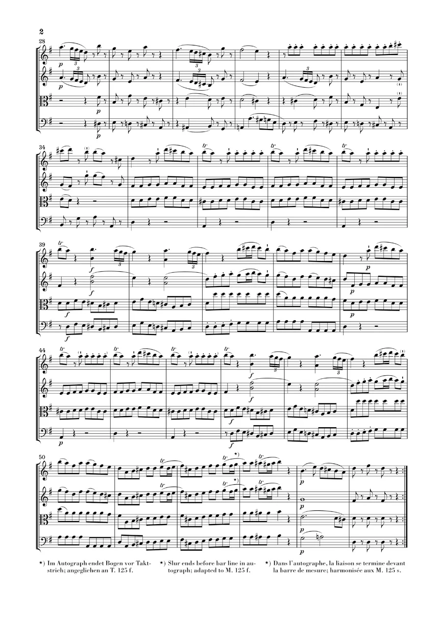 Mozart: Divertimento K. 525 "A Little Night Music" (Study Score) - Image 3