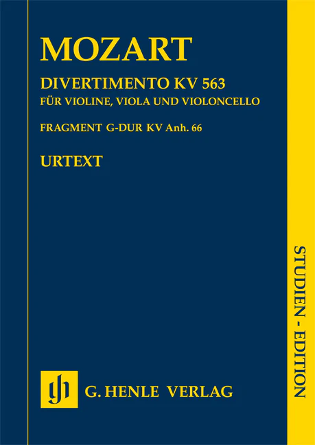 Mozart: Divertimento in E flat major K. 563 K. Anh. 66 (Study Score)