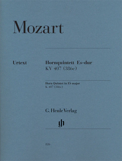 Mozart: Horn Quintet in E flat major K. 407 (386c)