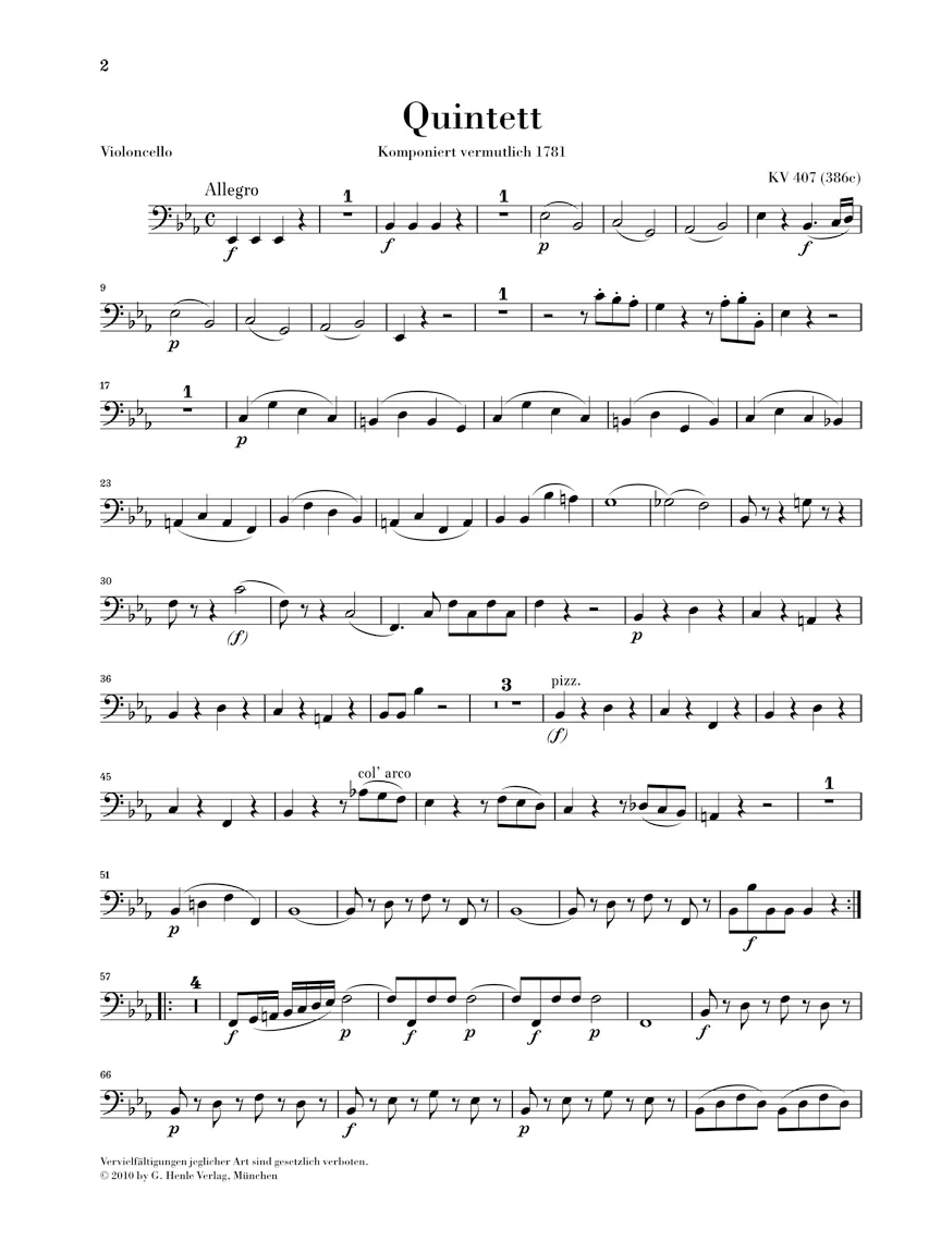 Mozart: Horn Quintet in E flat major K. 407 (386c) - Image 6
