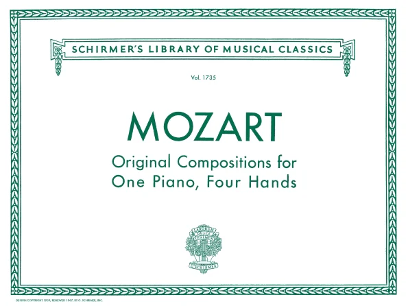 Mozart Original Compositions for Piano, 4 Hands