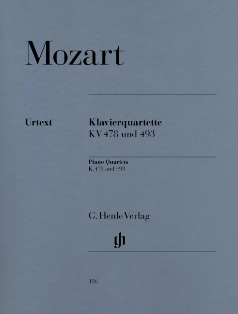 Mozart: Piano Quartets K. 478 and 493