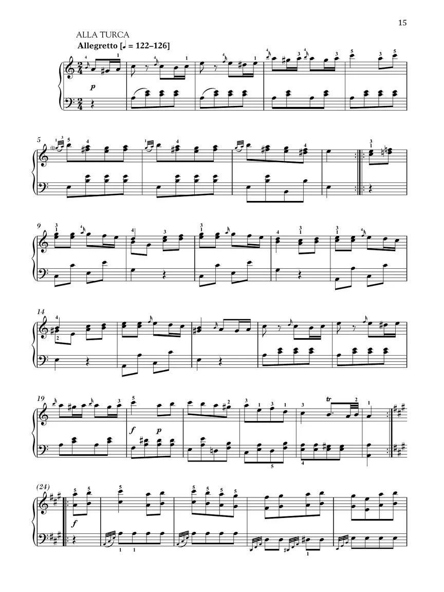 Mozart Piano Sonata in A Major, K.331 - Image 5