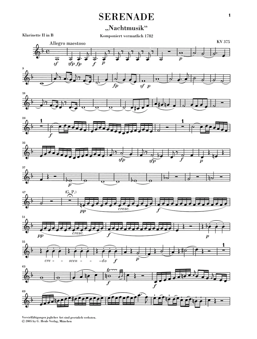 Mozart: Serenade in Eb major K. 375 - Image 3