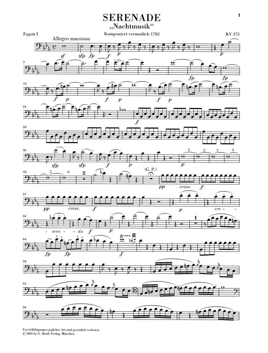 Mozart: Serenade in Eb major K. 375 - Image 5