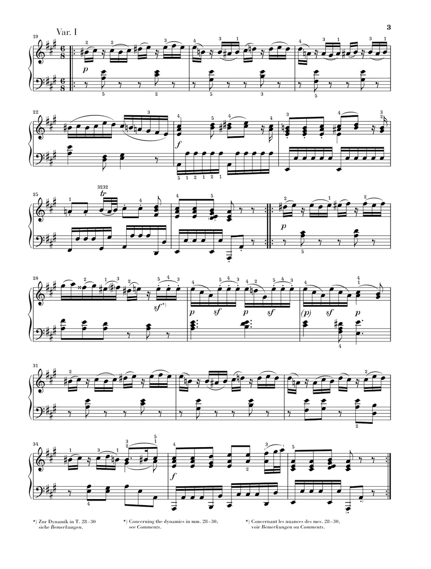 Mozart: Piano Sonata in A major K. 331 - Image 3