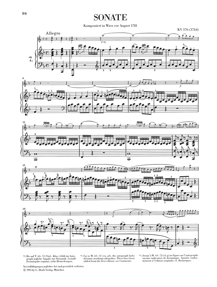 Mozart: Sonatas for Piano and Violin, Volume II - Image 2