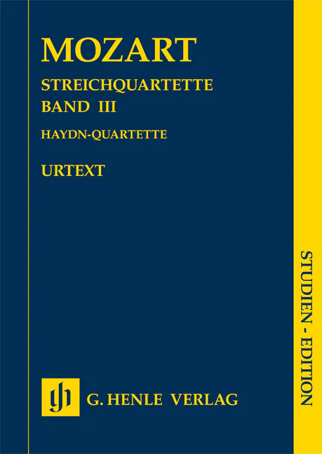 Mozart: String Quartets, Volume III (Study Score)