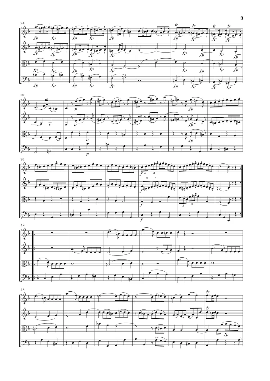 Mozart: String Quartets, Volume II (Study Score) - Image 3