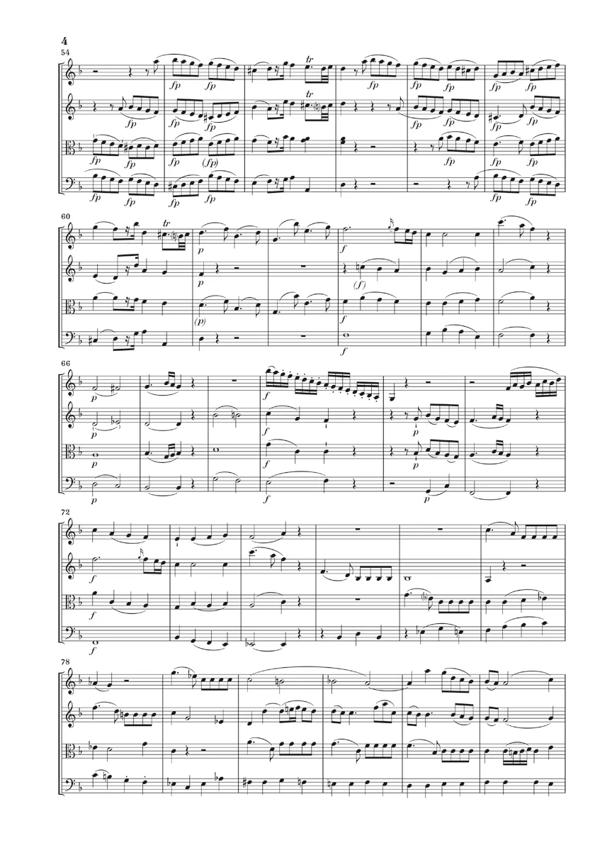 Mozart: String Quartets, Volume II (Study Score) - Image 4