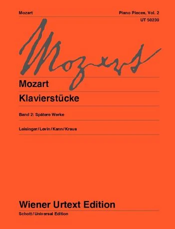 Mozart: Piano Pieces Volume 2