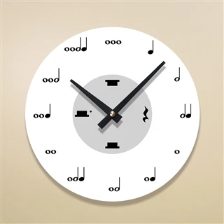 Clock: Music Notes and Rests Clock - Image 2