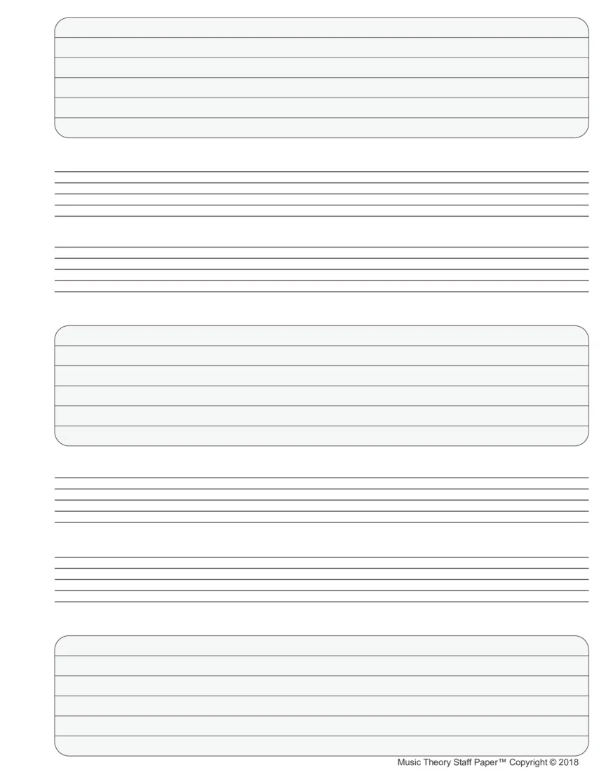 Music Theory Staff Paper / Manuscript Paper - Image 5