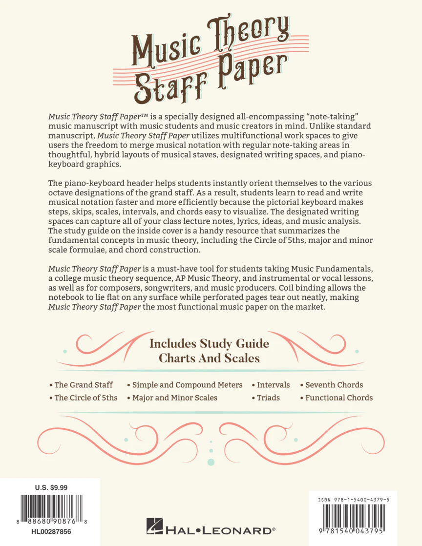 Music Theory Staff Paper / Manuscript Paper - Image 7
