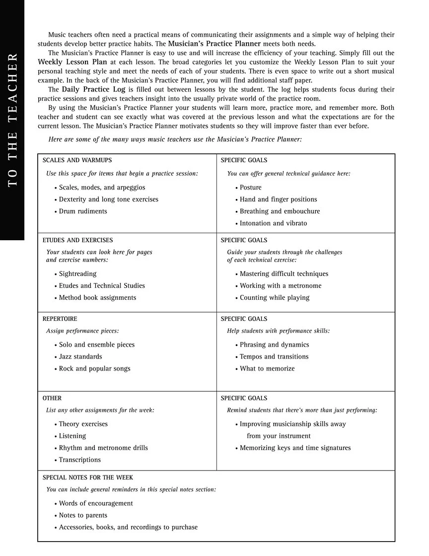Musician's Practice Planner - Image 3
