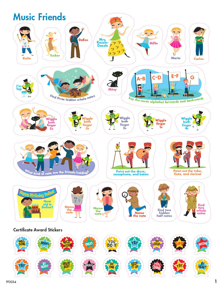 Stickers: Faber My First Piano Adventure Sticker Book - Image 2