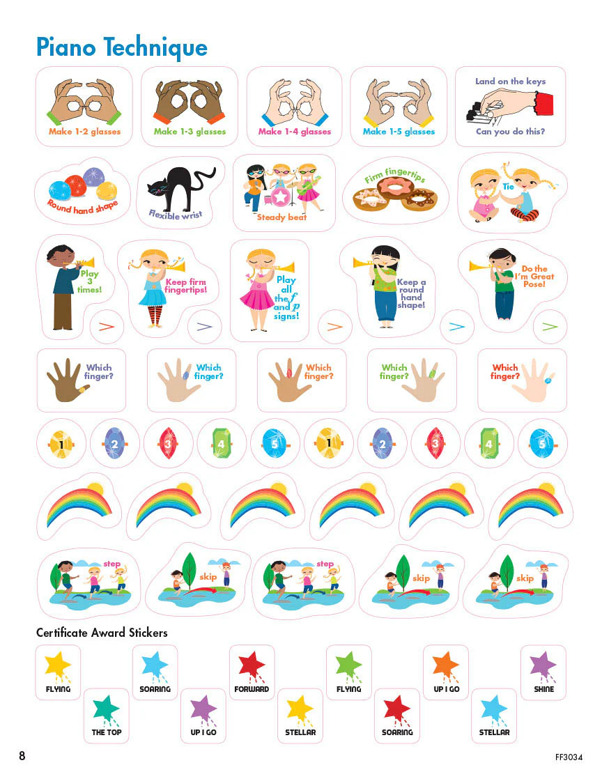 Stickers: Faber My First Piano Adventure Sticker Book - Image 3
