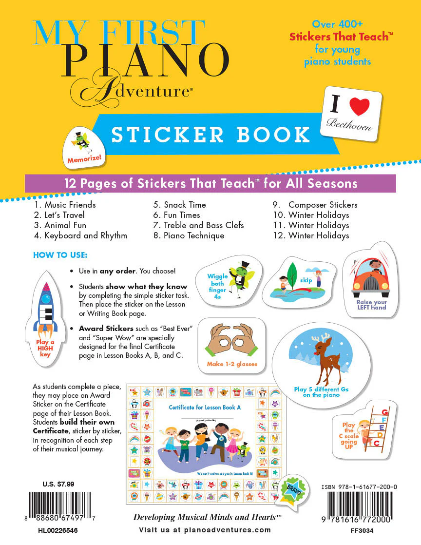 Stickers: Faber My First Piano Adventure Sticker Book - Image 4