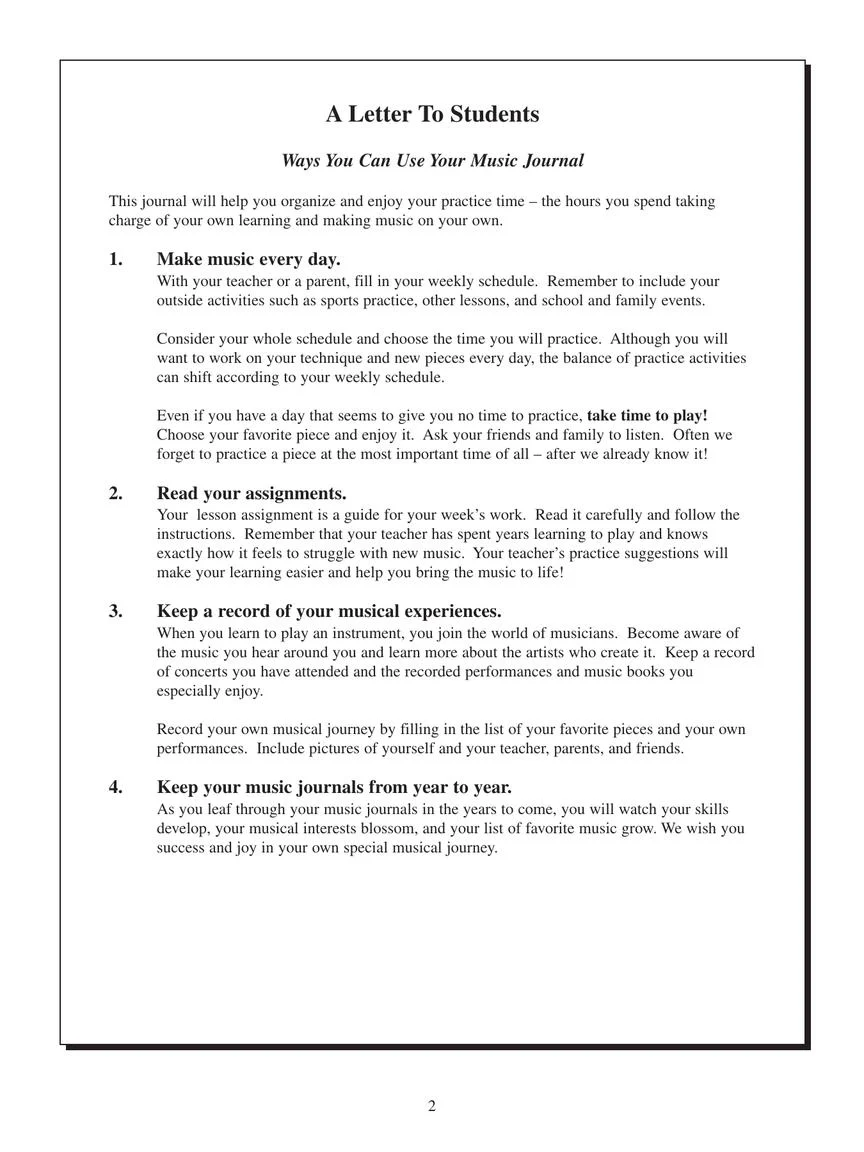 My Music Journal – Student Assignment Book - Image 4