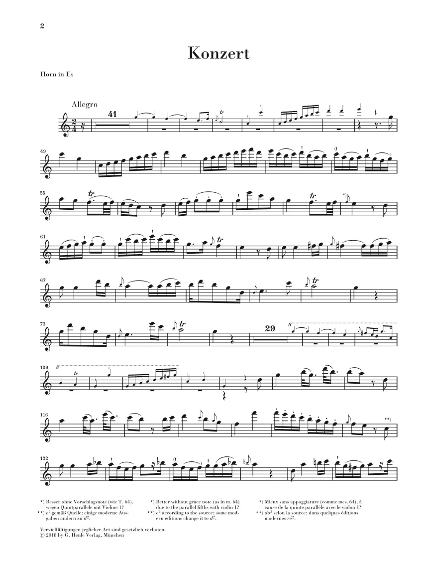 Neruda: Concerto for Horn (Trumpet) and Strings in E flat major - Image 4