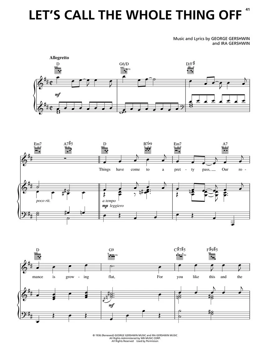 Nice Work If You Can Get It Vocal Selections - Image 4