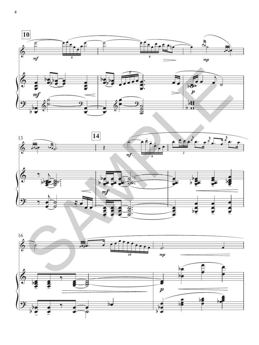 Nishimura Summer Triangle for Alto Sax and Piano - Image 5