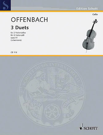 Offenbach 3 Duets Op. 51 - 2 Cellos