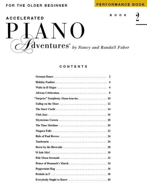 Accelerated Piano Adventures Performance Book 2 - Image 2