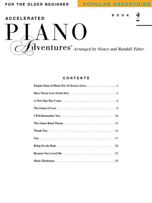 Accelerated Piano Adventures Popular Repertoire Book 2 - Image 2