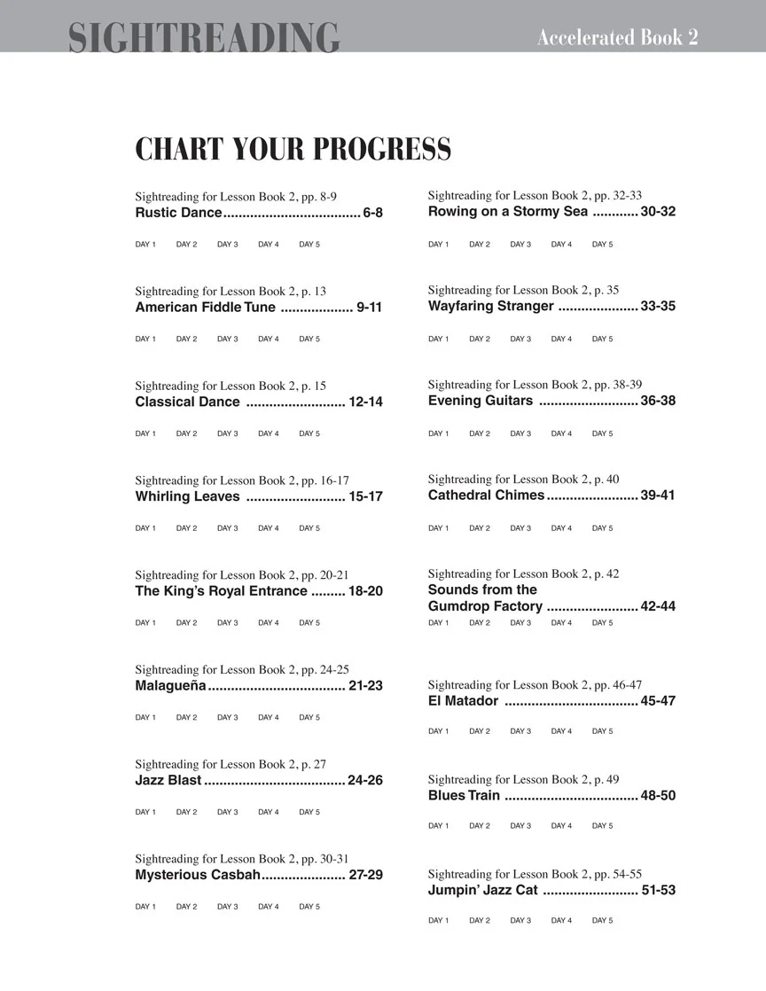 Accelerated Piano Adventures Sightreading Book 2 - Image 2