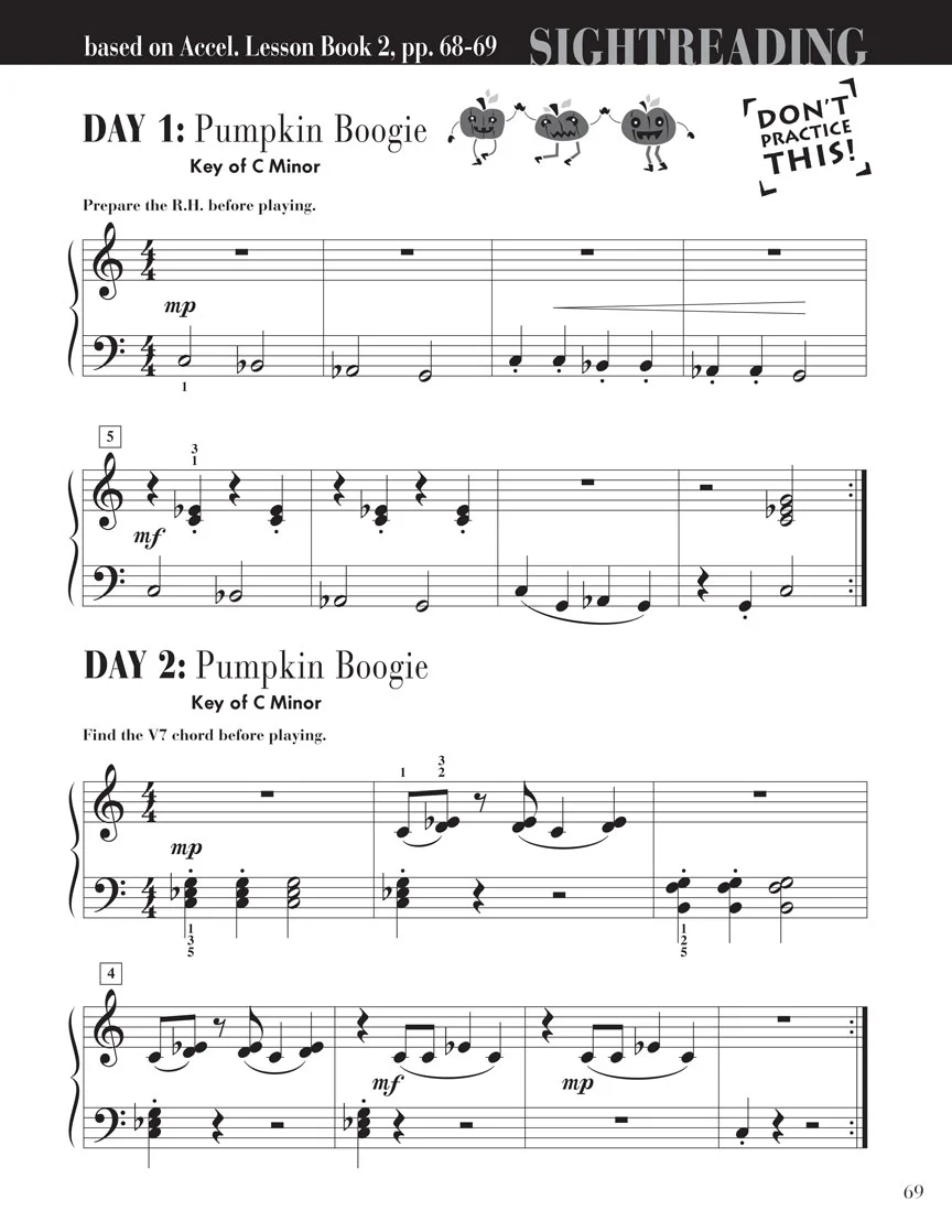 Accelerated Piano Adventures Sightreading Book 2 - Image 6
