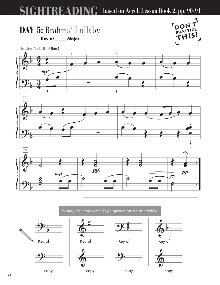 Accelerated Piano Adventures Sightreading Book 2 - Image 7