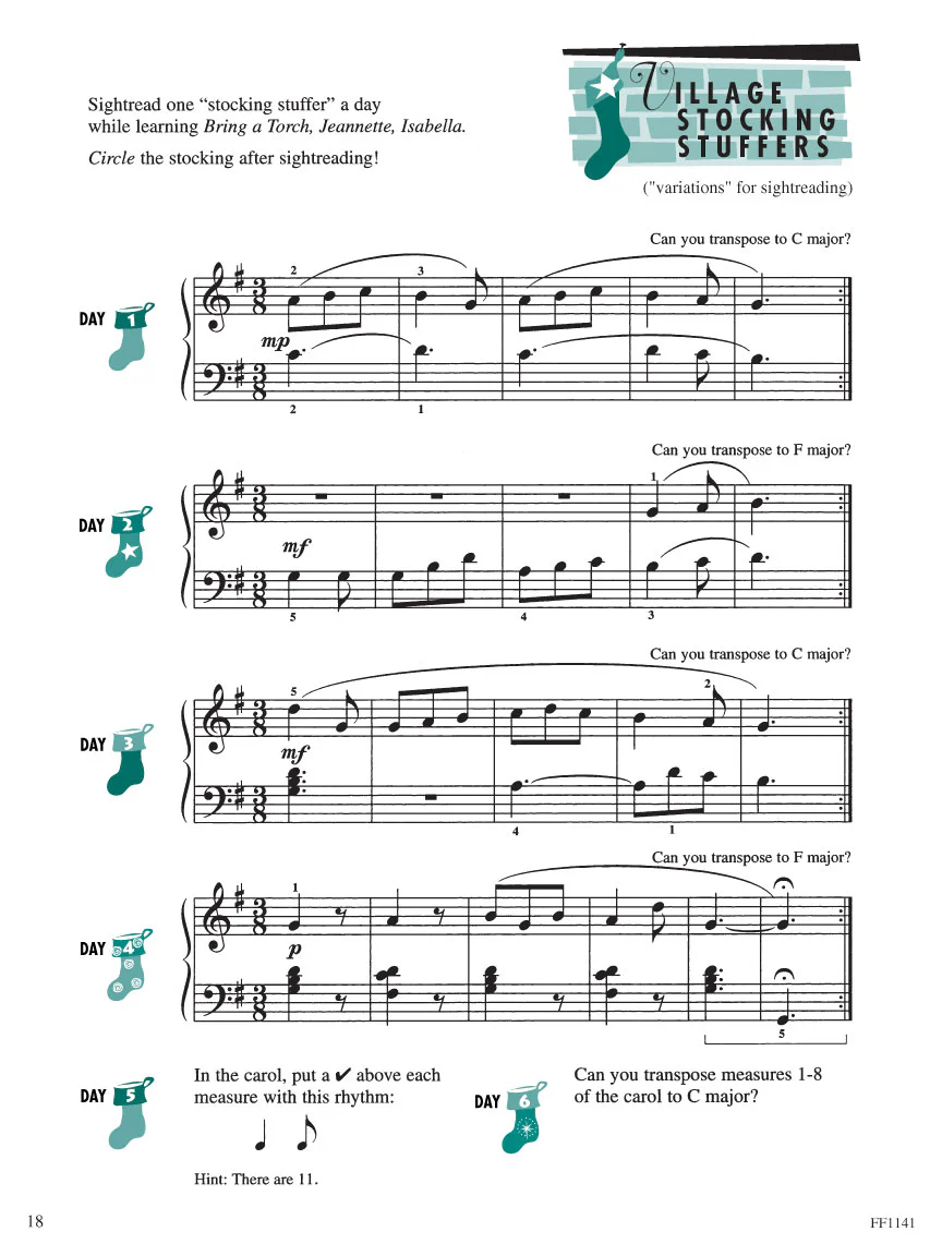 Faber Piano Adventures Christmas, Level 3A - Image 3
