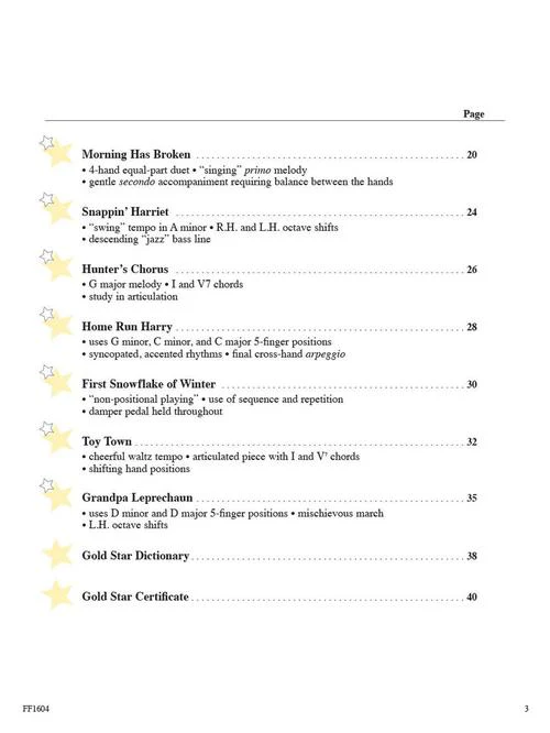 Faber Piano Adventures Gold Star Performance - Level 2A - Image 3