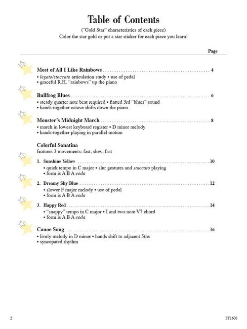 Faber Piano Adventures Gold Star Performance - Level 1 - Image 2