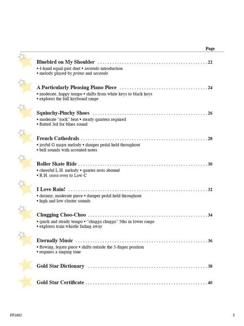 Piano Adventures Gold Star Performance, Primer Level - Image 3