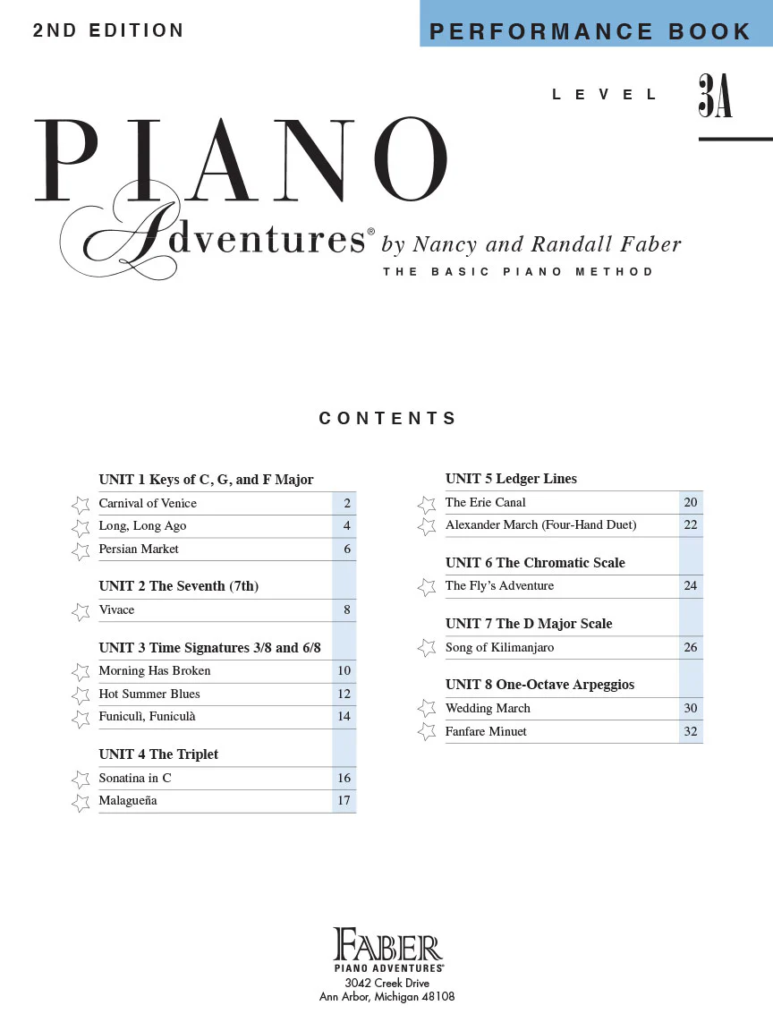 Faber Piano Adventures Performance Book 3A - Image 2