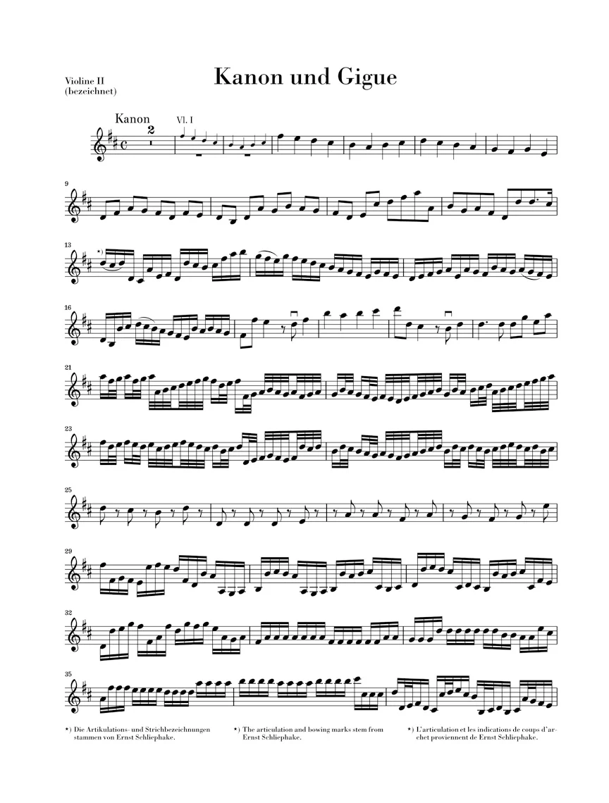 Pachelbel: Canon and Gigue in D major for three Violins and Basso continuo - Image 7