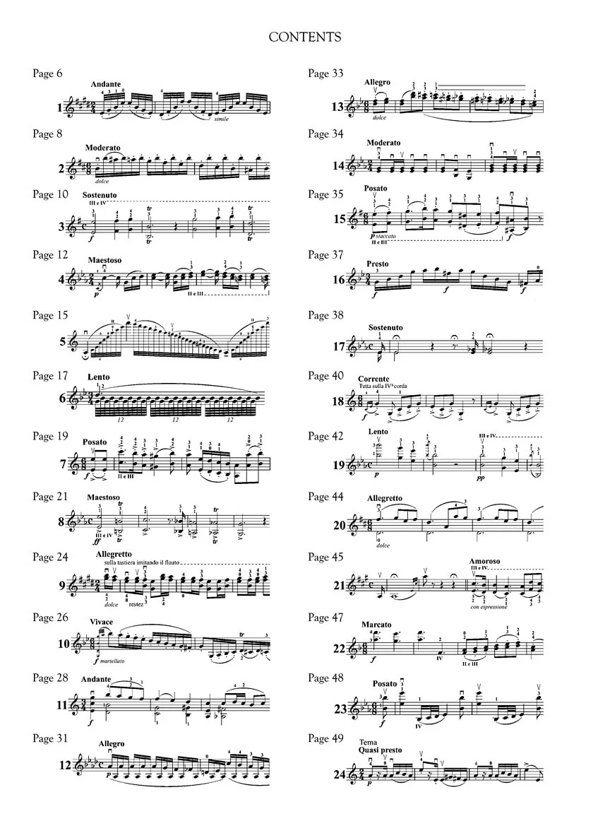 Paganini 24 Caprices for Violin Solo Jascha Heifetz Version - Image 6