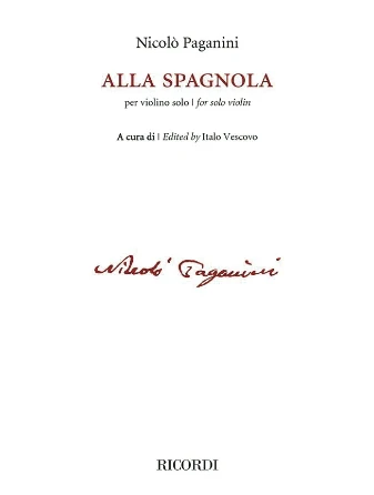Paganini Alla Spagnola for Solo Violin