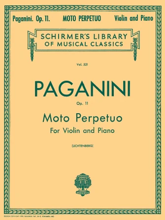 Paganini Moto Perpetuo, Op. 11, No. 6