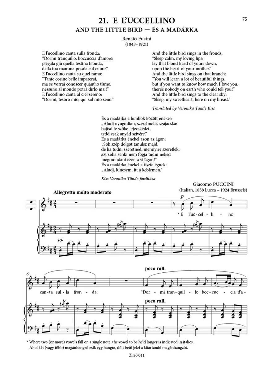 Panorama of Songs 1/B Easy Songs from 4 Centuries in 6 Languages Low Voice - Image 4