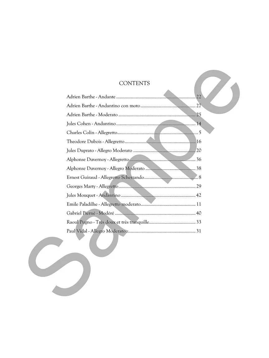 Paris Conservatory Flute Album for Flute and Piano - Image 3