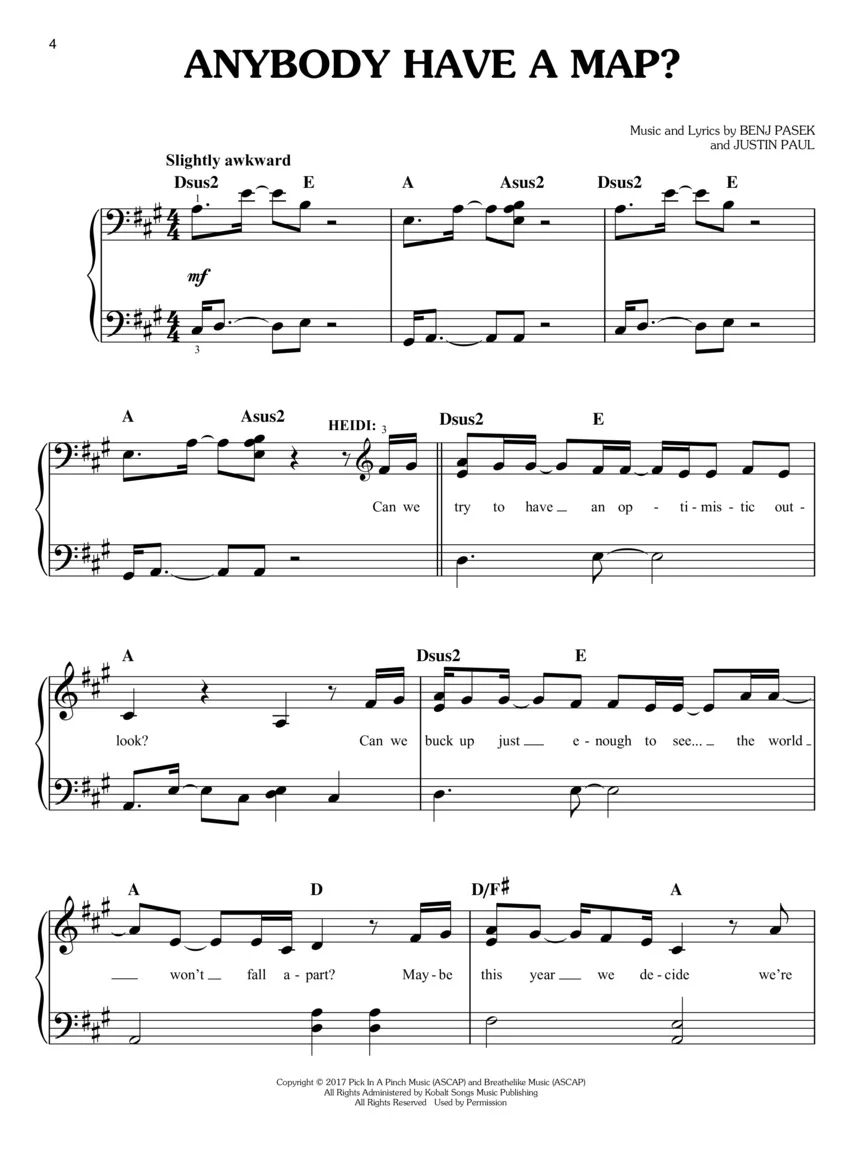 Pasek/Paul Dear Evan Hansen Easy Piano Selections - Image 3