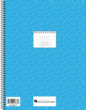 Passantino Manuscript #16 16-Stave Spiral Notebook