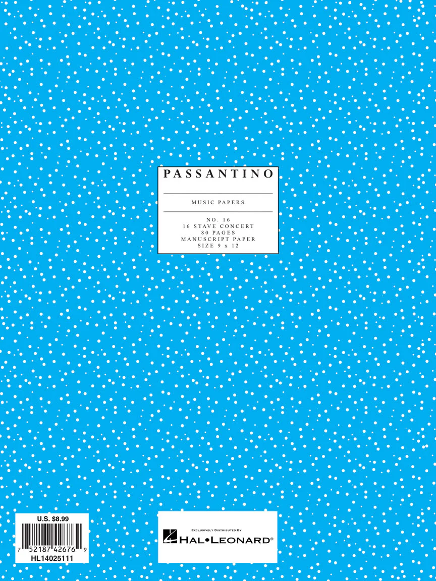 Passantino Manuscript #16 16-Stave Spiral Notebook - Image 2