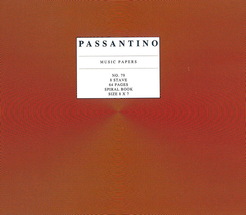 Passantino Spiral Book #79 64 Pages 8 Stave Both Sides 8x7 - Image 2